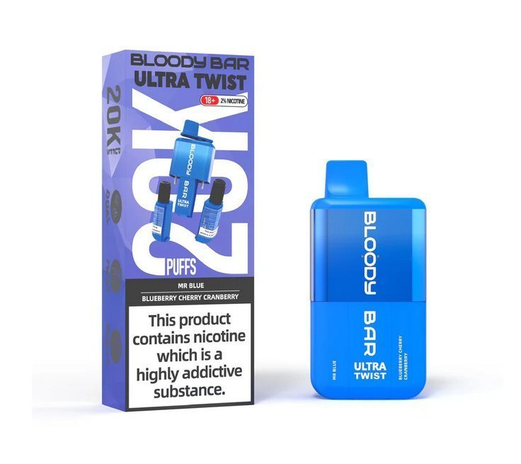 Bloody Bar Ultra Twist 20000 Puffs Disposable Vape Box of 5 - Best Vape Wholesale