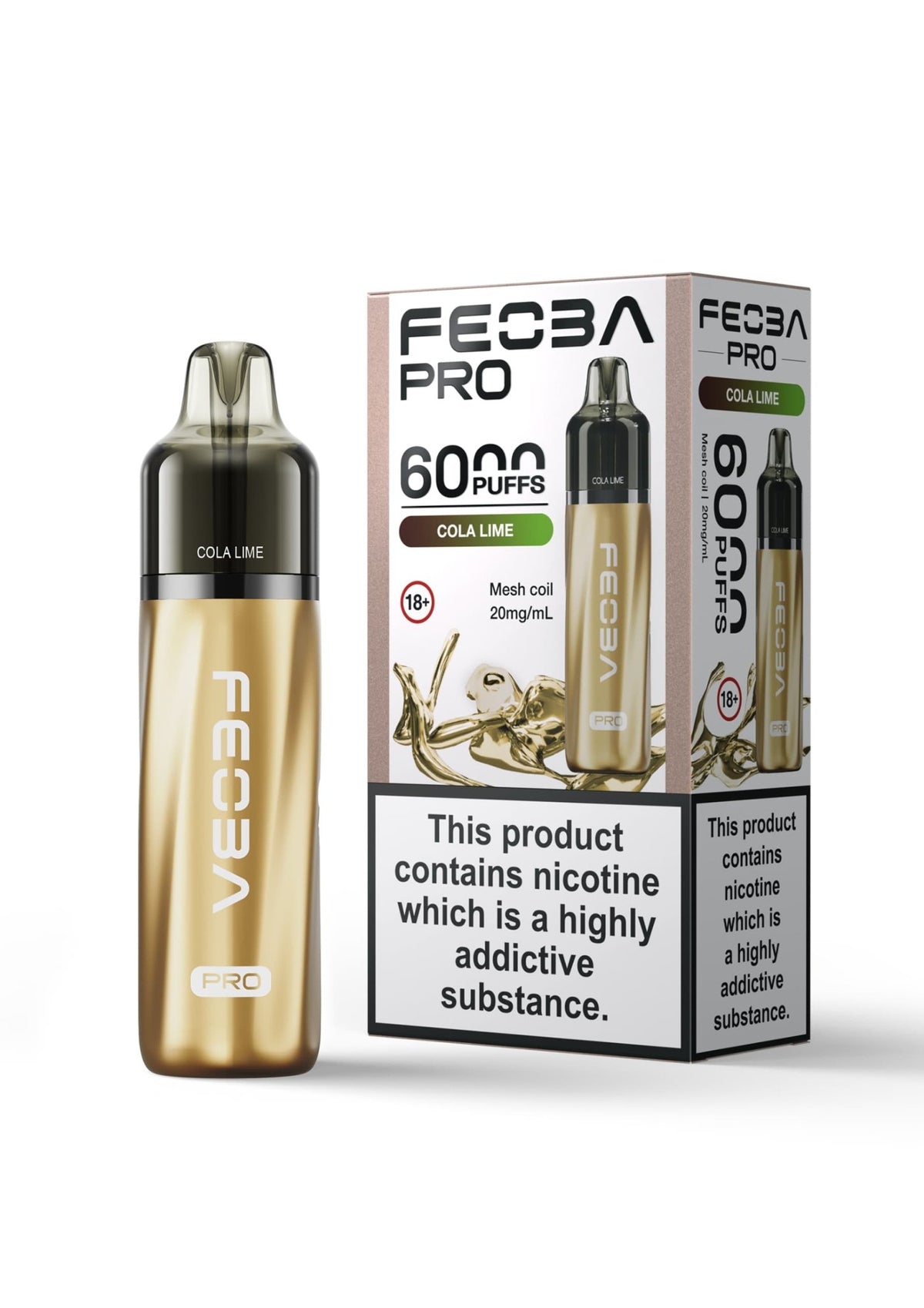 Feoba Pro 6000 Disposable Vape Box of 5 - Best Vape Wholesale