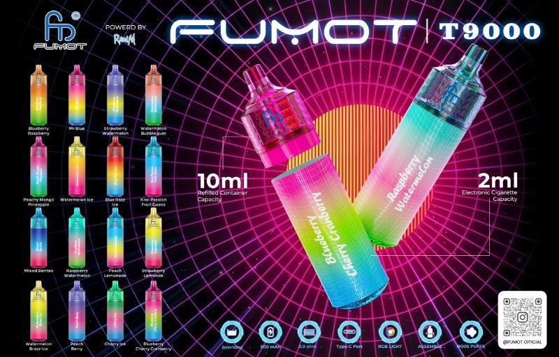 Fumot T9000 Disposable Vape Box of 5 - Best Vape Wholesale