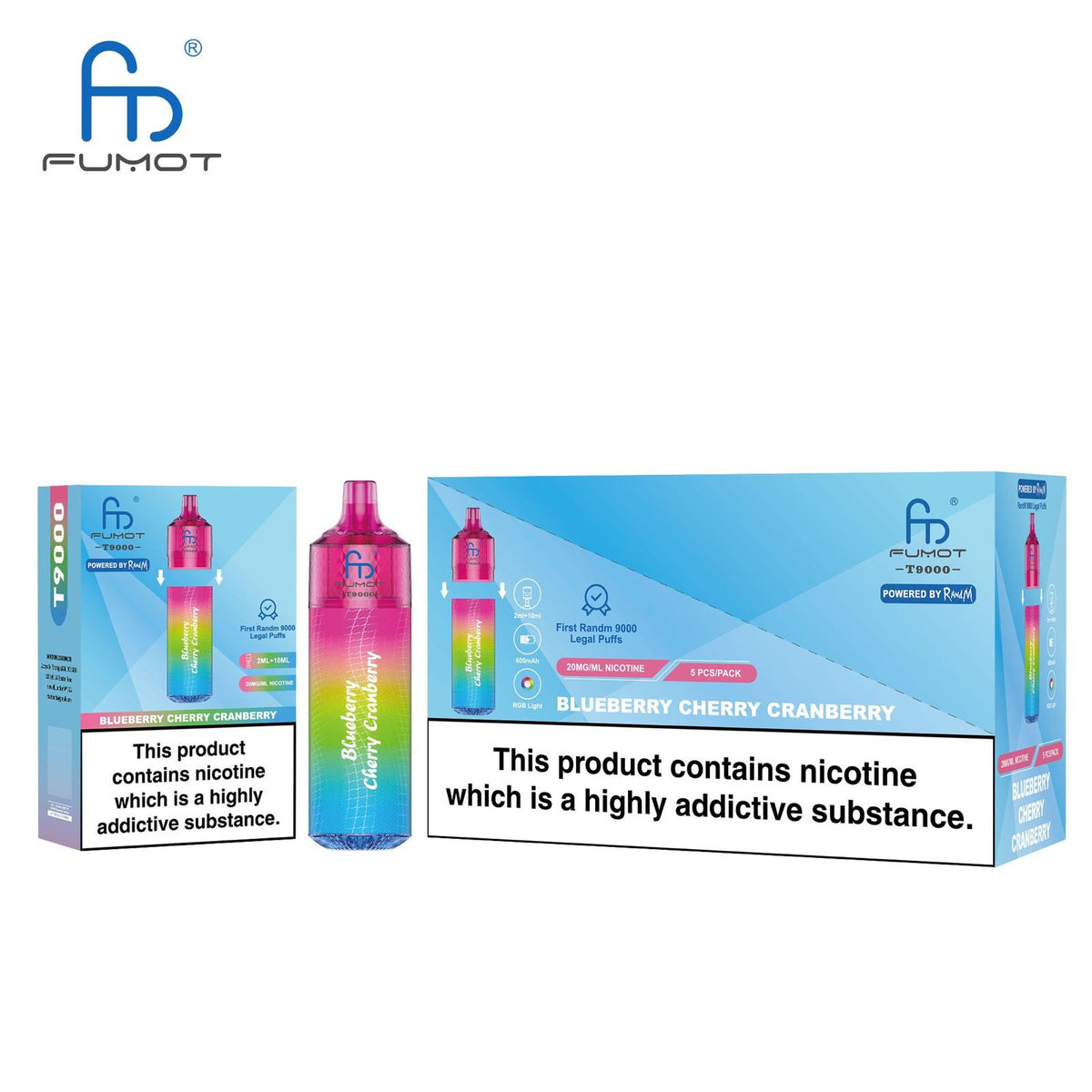 Fumot T9000 Disposable Vape Box of 5 - Best Vape Wholesale