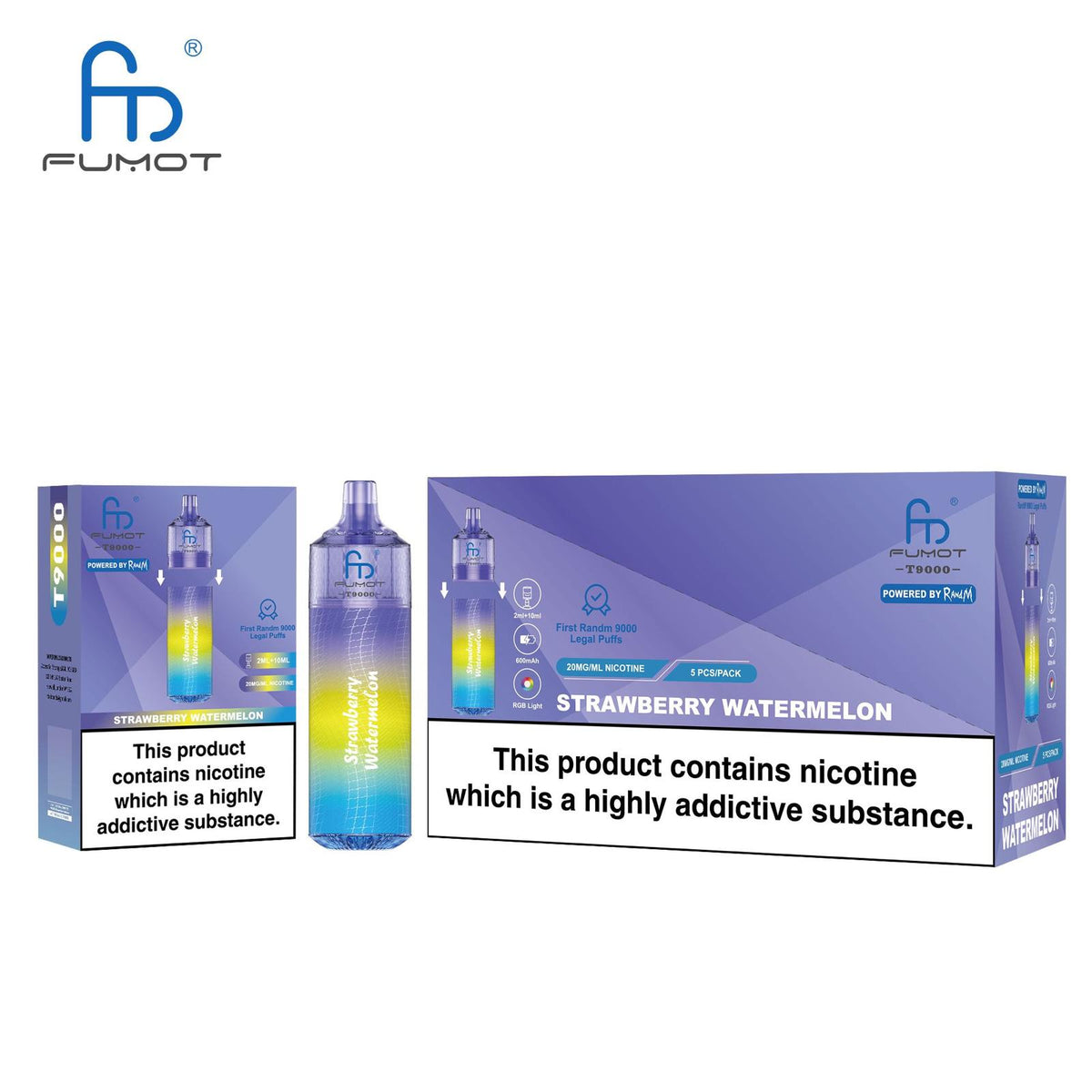 Fumot T9000 Disposable Vape Box of 5 - Best Vape Wholesale