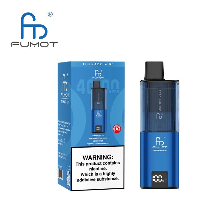 Fumot Tornado 4000 Disposable 4 in 1 Vape Box of 5 - Best Vape Wholesale