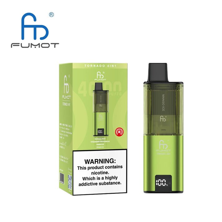 Fumot Tornado 4000 Disposable 4 in 1 Vape Box of 5 - Best Vape Wholesale