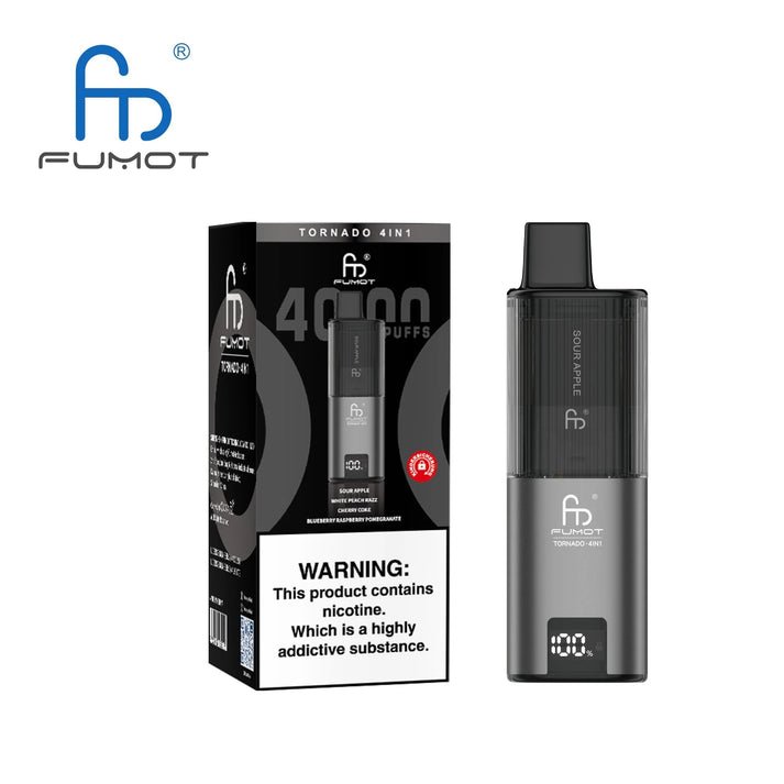 Fumot Tornado 4000 Disposable 4 in 1 Vape Box of 5 - Best Vape Wholesale