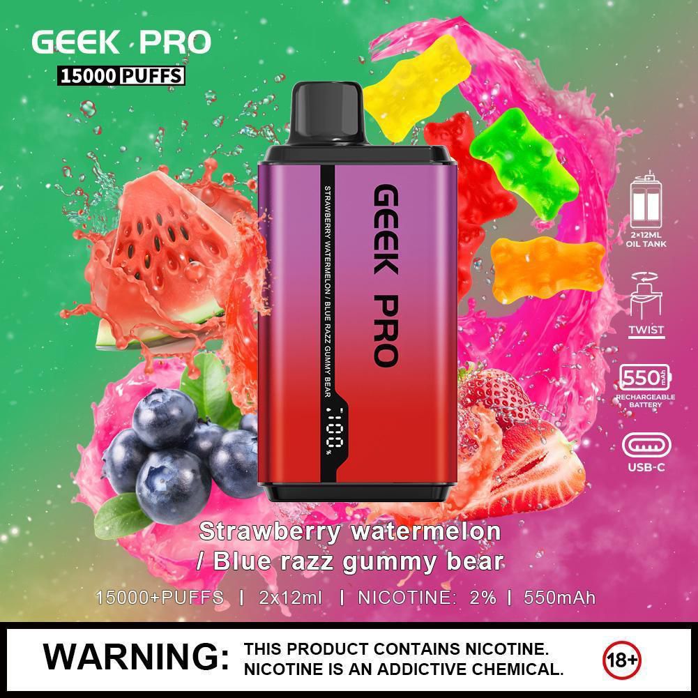 Geek Pro Ultra 15000 Puffs Disposable Vape Device - Best Vape Wholesale