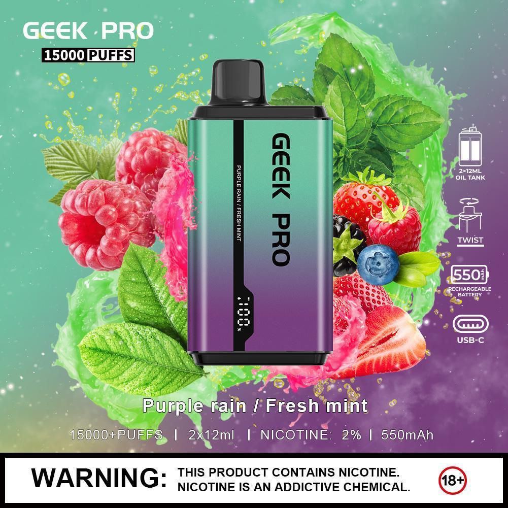 Geek Pro Ultra 15000 Puffs Disposable Vape Device - Best Vape Wholesale