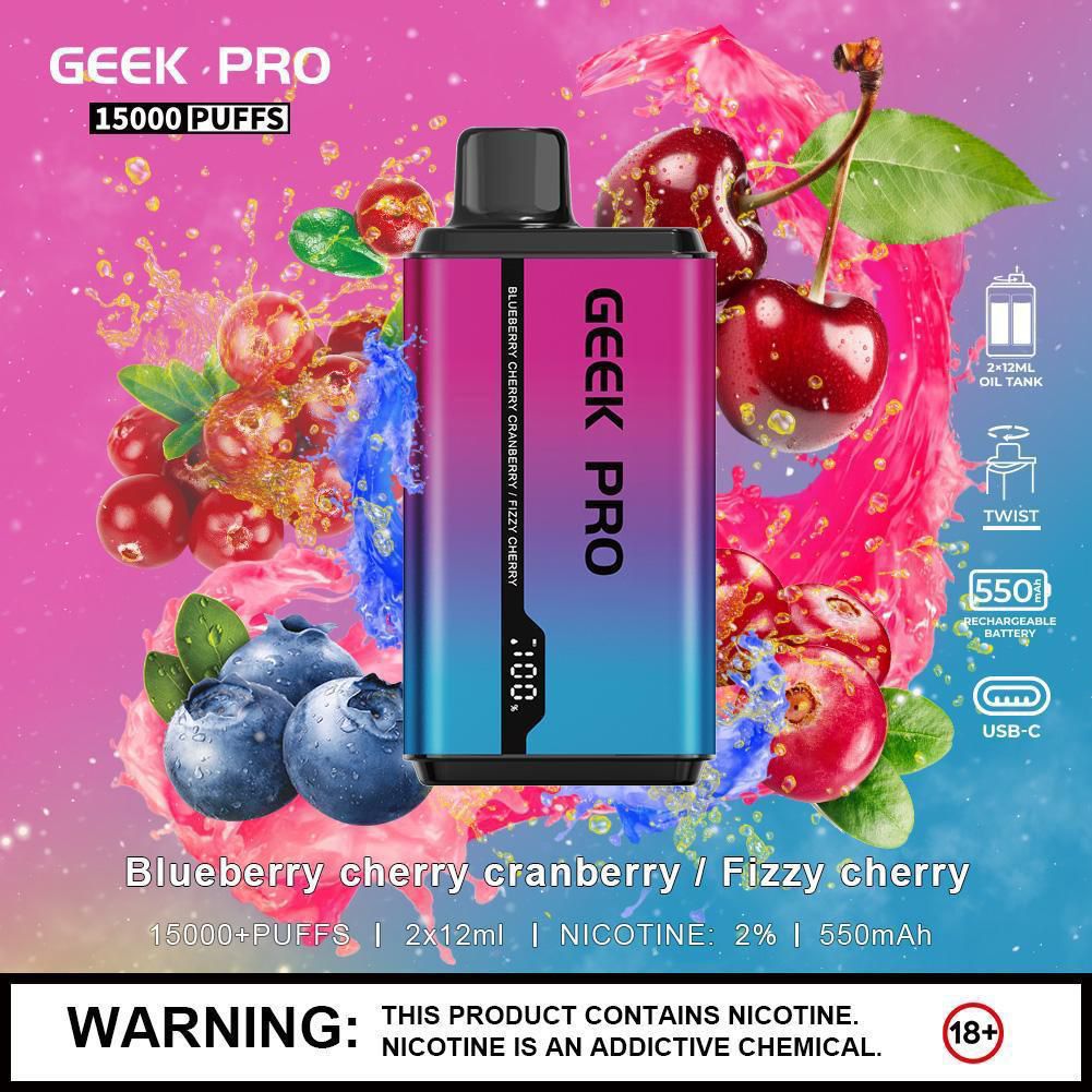 Geek Pro Ultra 15000 Puffs Disposable Vape Device - Best Vape Wholesale