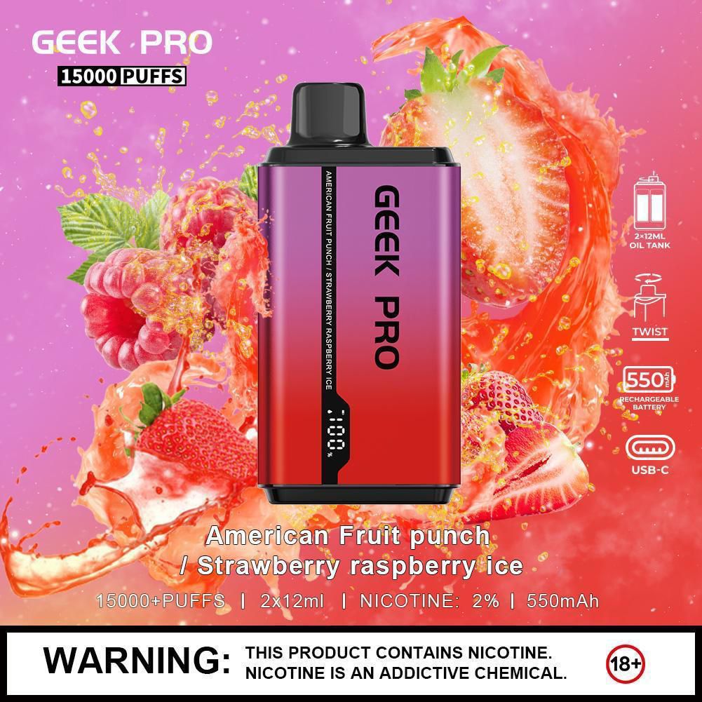 Geek Pro Ultra 15000 Puffs Disposable Vape Device - Best Vape Wholesale