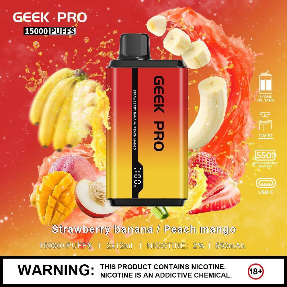 Geek Pro Ultra 15000 Puffs Disposable Vape Device - Best Vape Wholesale