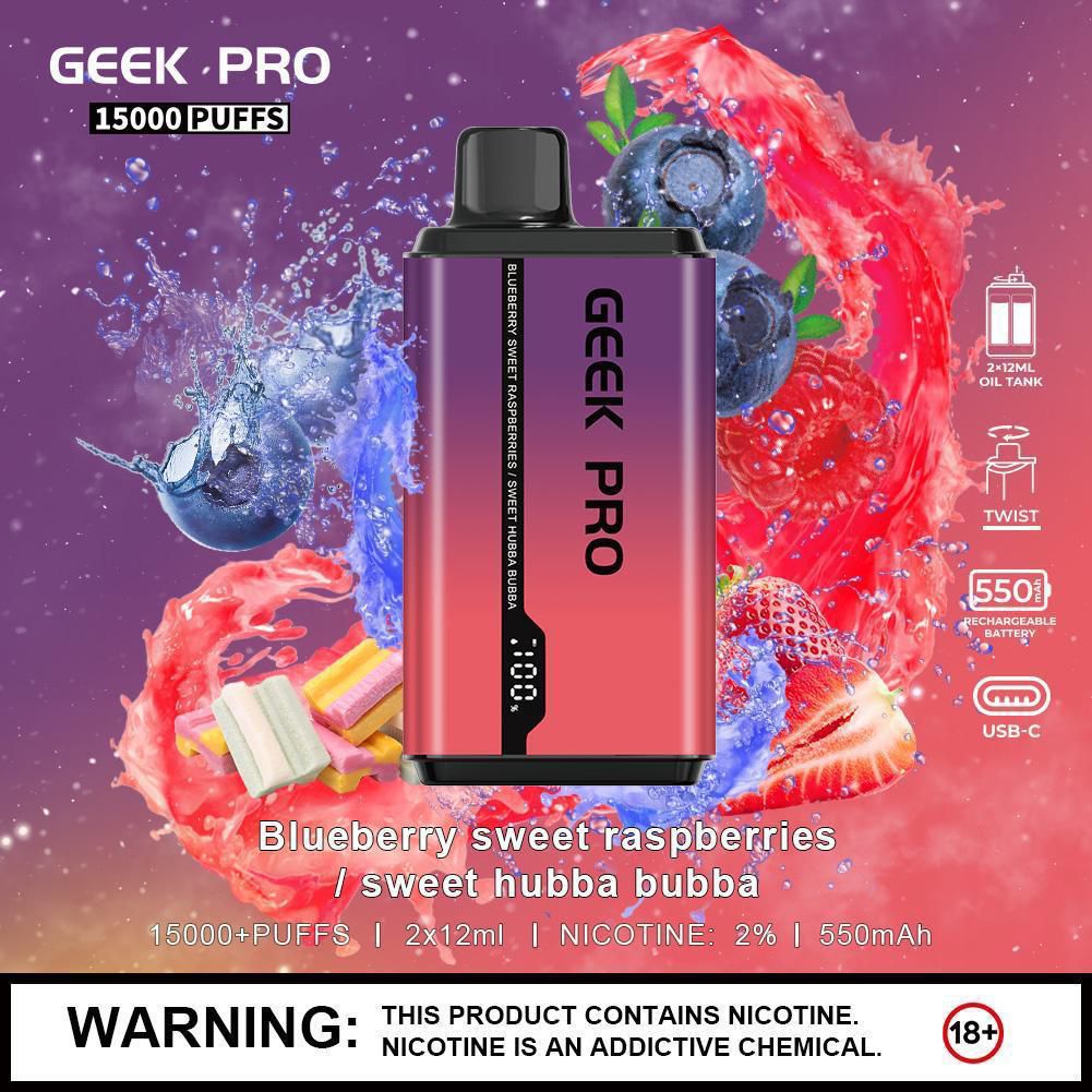 Geek Pro Ultra 15000 Puffs Disposable Vape Device - Best Vape Wholesale