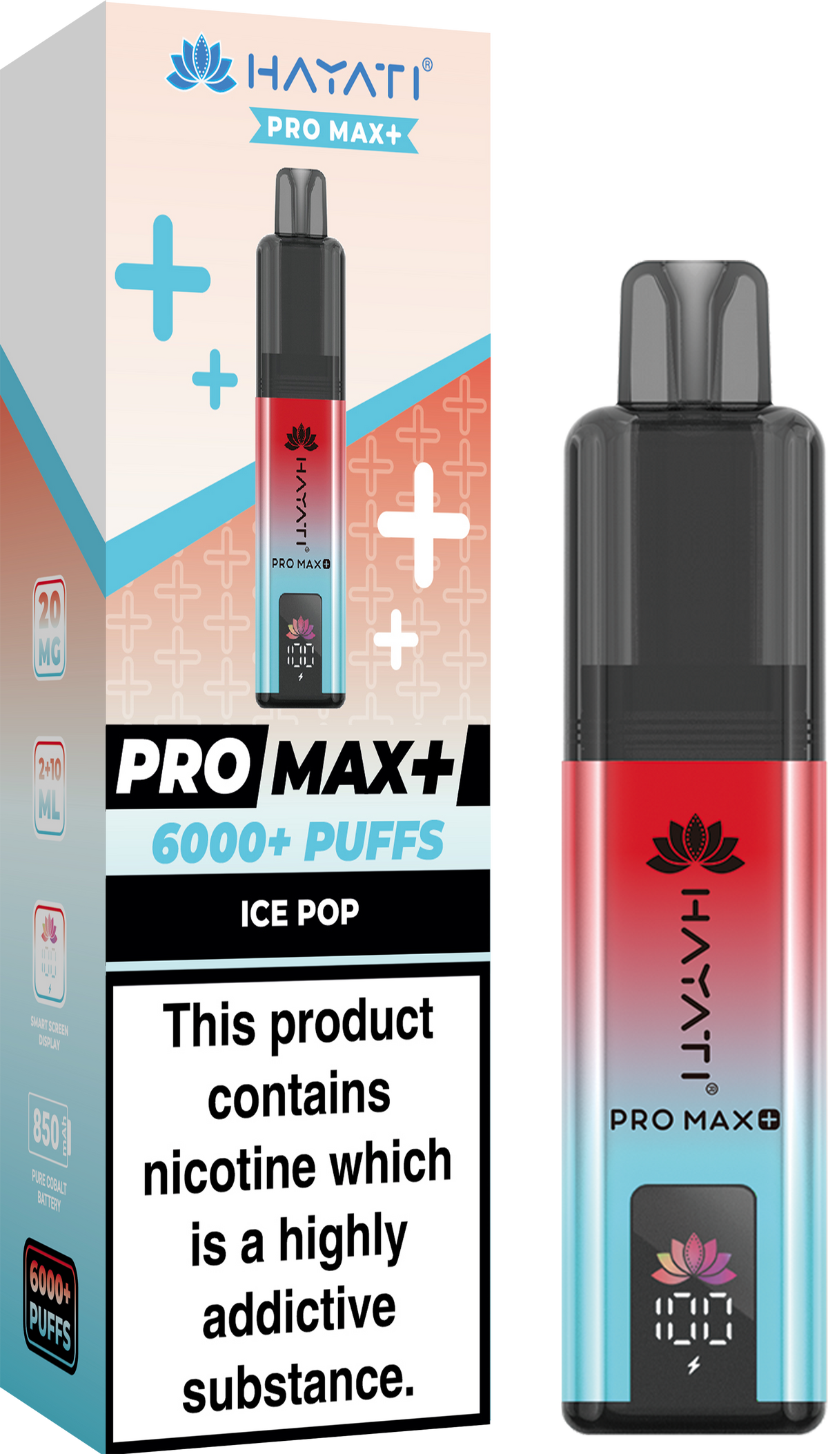 Hayati Pro Max+ 6000 Disposable Vape Box of 10 - Best Vape Wholesale