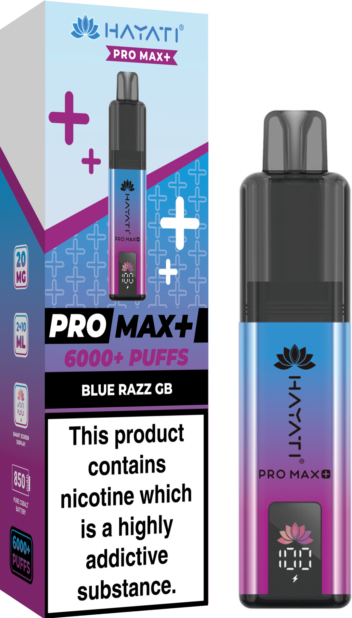 Hayati Pro Max+ 6000 Disposable Vape Box of 10 - Best Vape Wholesale