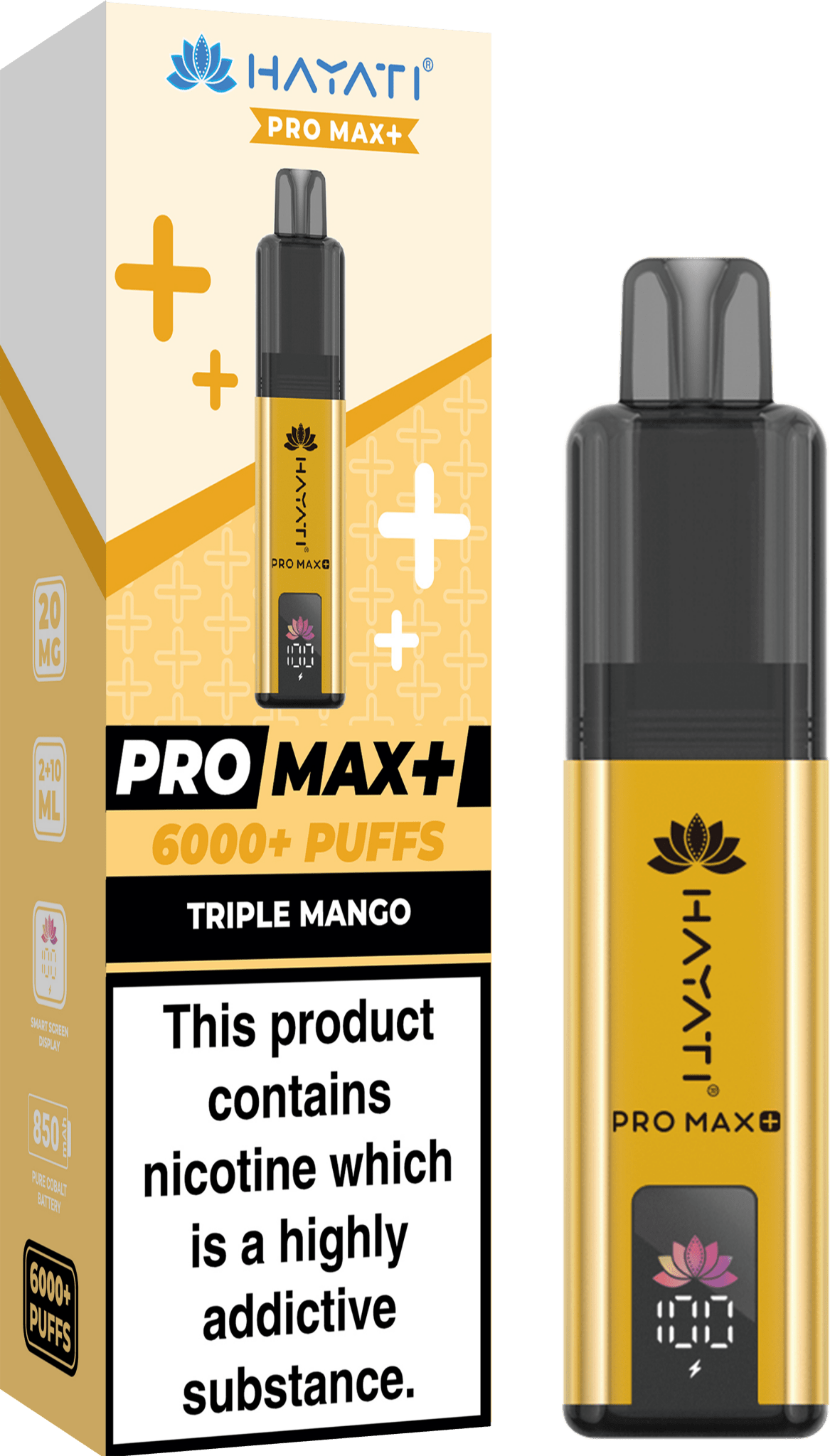 Hayati Pro Max+ 6000 Disposable Vape Box of 10 - Best Vape Wholesale