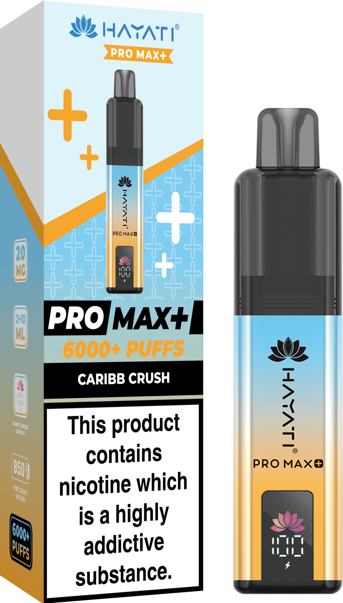 Hayati Pro Max+ 6000 Disposable Vape Box of 10 - Best Vape Wholesale