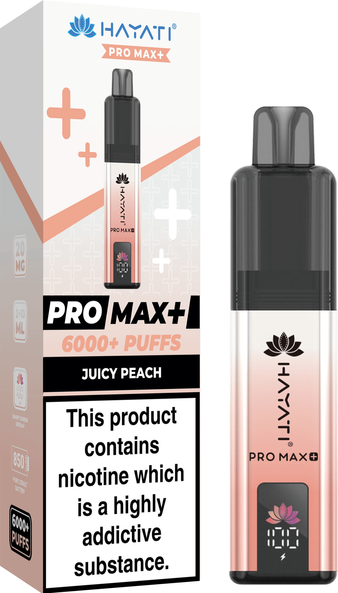 Hayati Pro Max+ 6000 Disposable Vape Box of 10 - Best Vape Wholesale