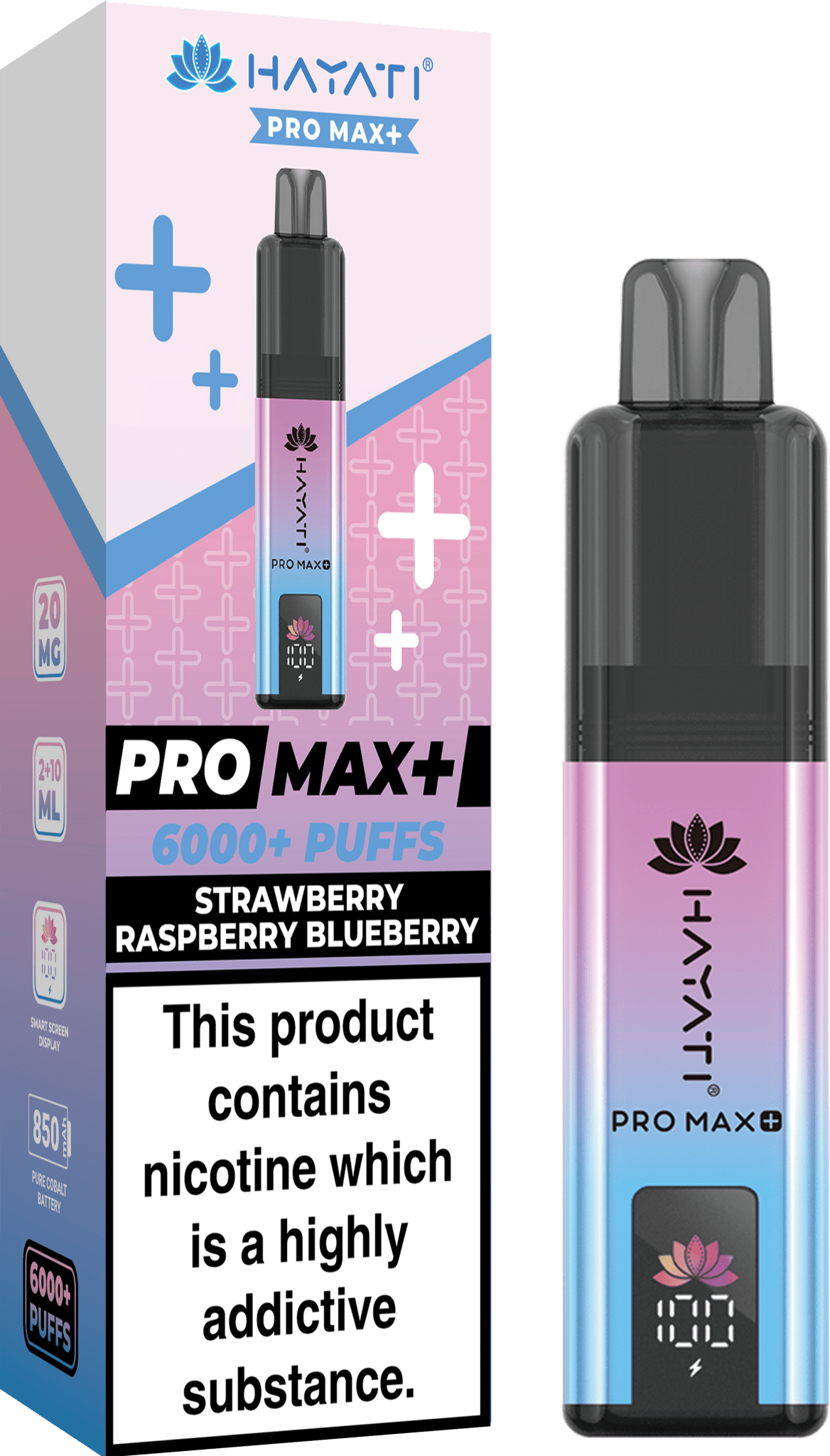 Hayati Pro Max+ 6000 Disposable Vape Box of 10 - Best Vape Wholesale