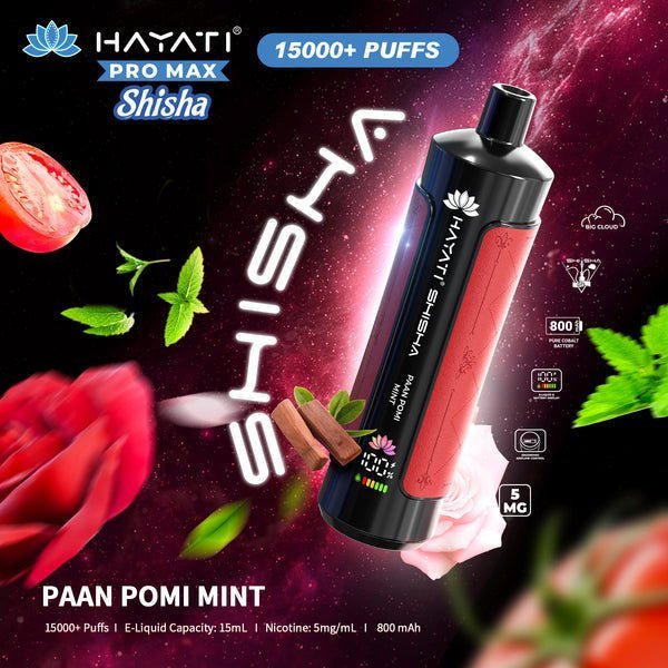 Hayati Pro Max Shisha 15000 Disposable Vape Box of 5 - Best Vape Wholesale