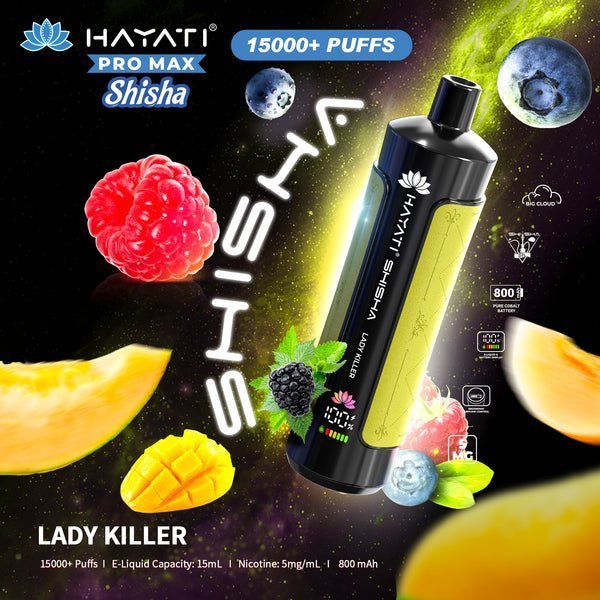 Hayati Pro Max Shisha 15000 Disposable Vape Box of 5 - Best Vape Wholesale