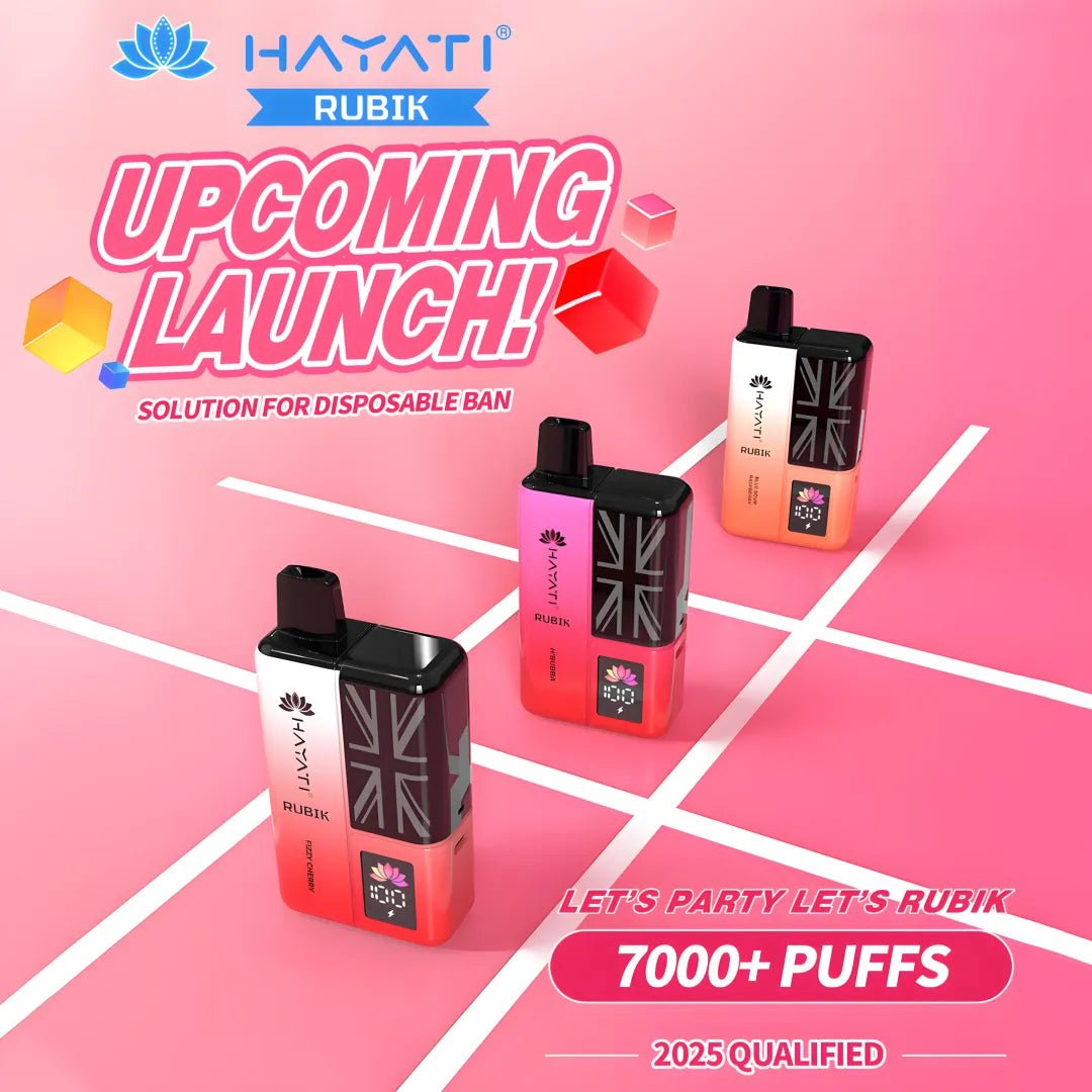 Hayati Rubik 7000 Puffs Disposable Vape Kit Pack of 5 - Best Vape Wholesale