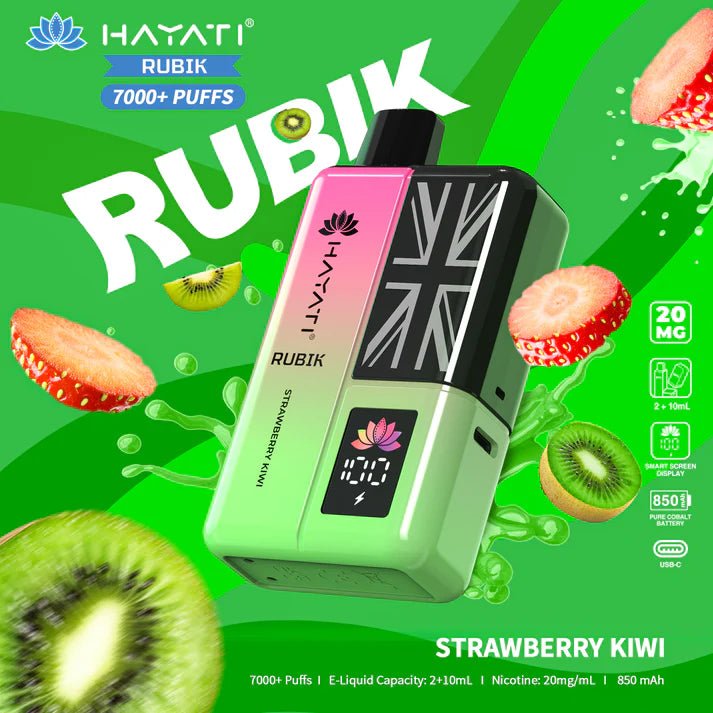 Hayati Rubik 7000 Puffs Disposable Vape Kit Pack of 5 - Best Vape Wholesale