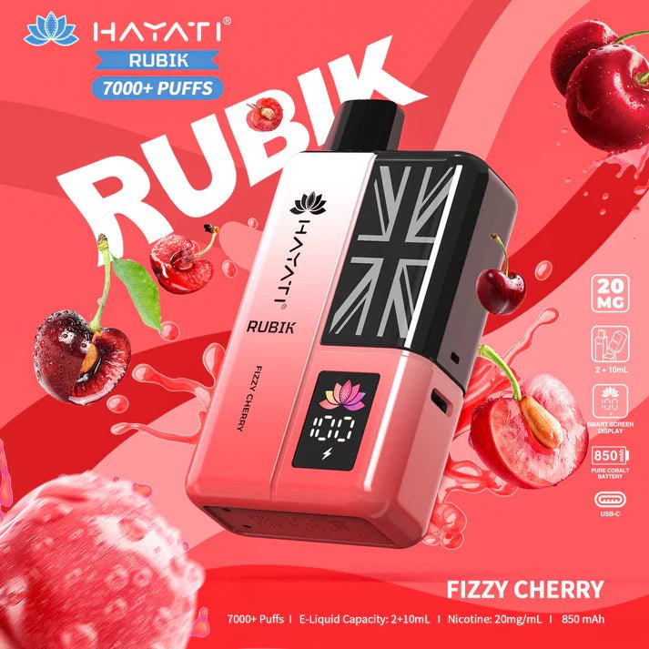 Hayati Rubik 7000 Puffs Disposable Vape Kit Pack of 5 - Best Vape Wholesale