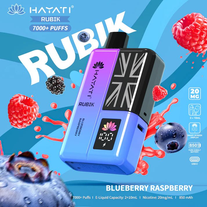 Hayati Rubik 7000 Puffs Disposable Vape Kit Pack of 5 - Best Vape Wholesale