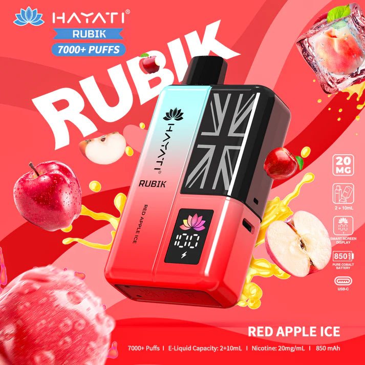 Hayati Rubik 7000 Puffs Disposable Vape Kit Pack of 5 - Best Vape Wholesale