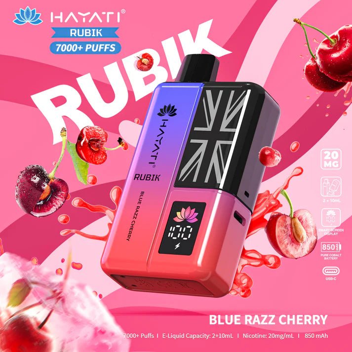 Hayati Rubik 7000 Puffs Disposable Vape Kit Pack of 5 - Best Vape Wholesale