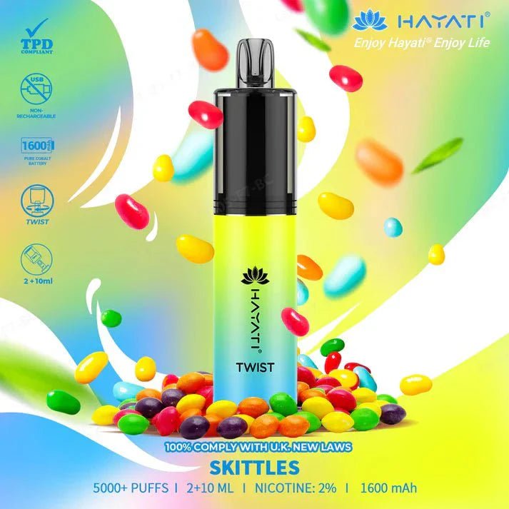 Hayati Twist 5000 Puffs Disposable Vape Pod Kit Box of 5 - Best Vape Wholesale