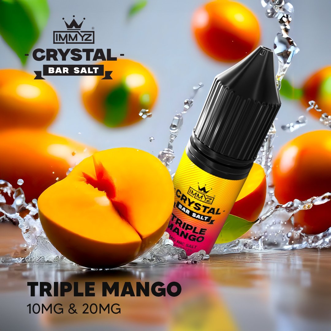 IMMYZ Crystal Bar Nic Salt 10ml E-liquid Pack of 10 - Best Vape Wholesale