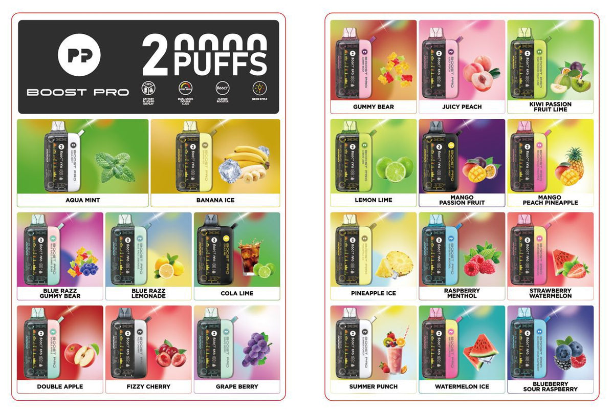 Pyne Pod Boost Pro 20000 Puffs Disposable Vape Box of 5 - Best Vape Wholesale