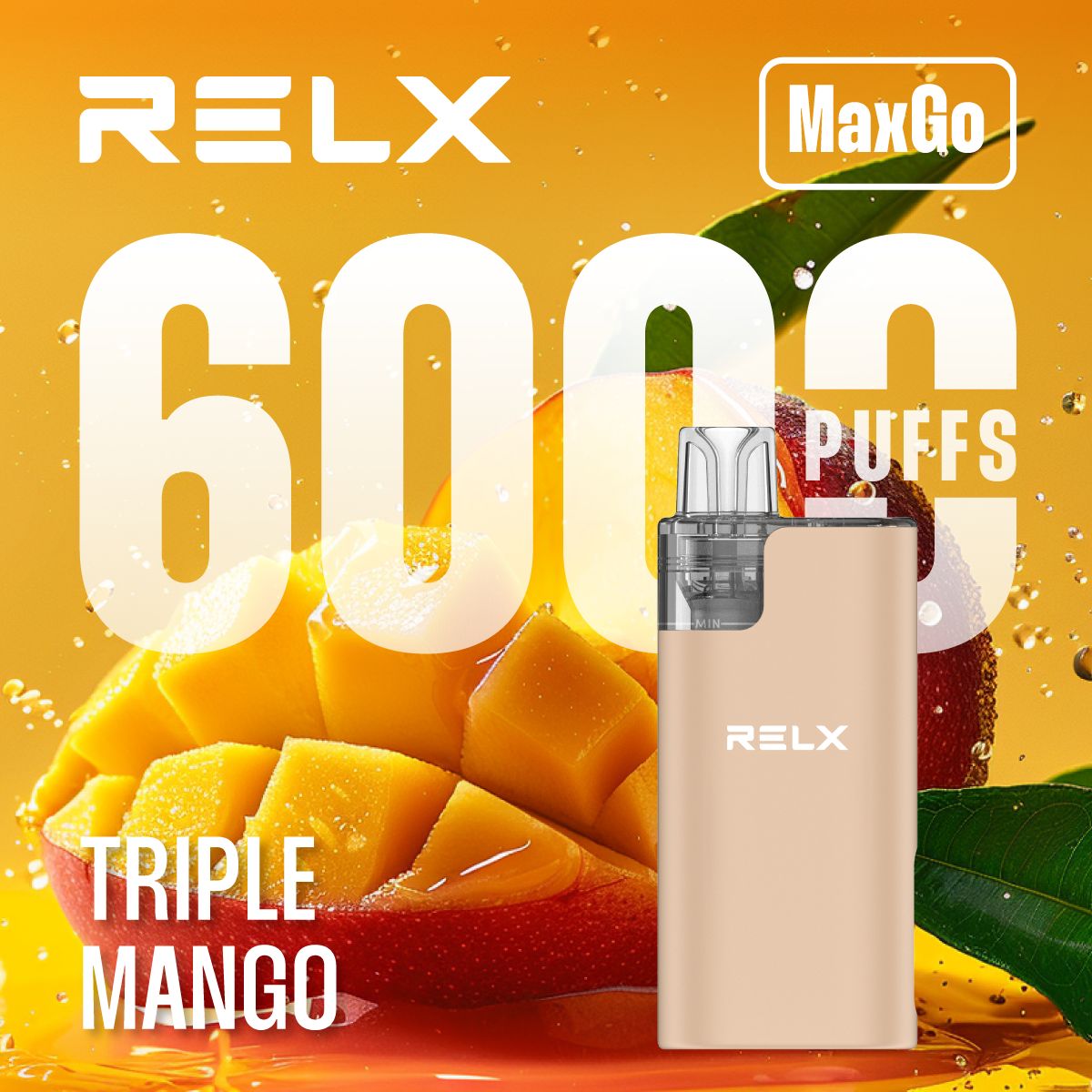 Relx Max Go 6000 Disposable Vape Box of 5 - Best Vape Wholesale