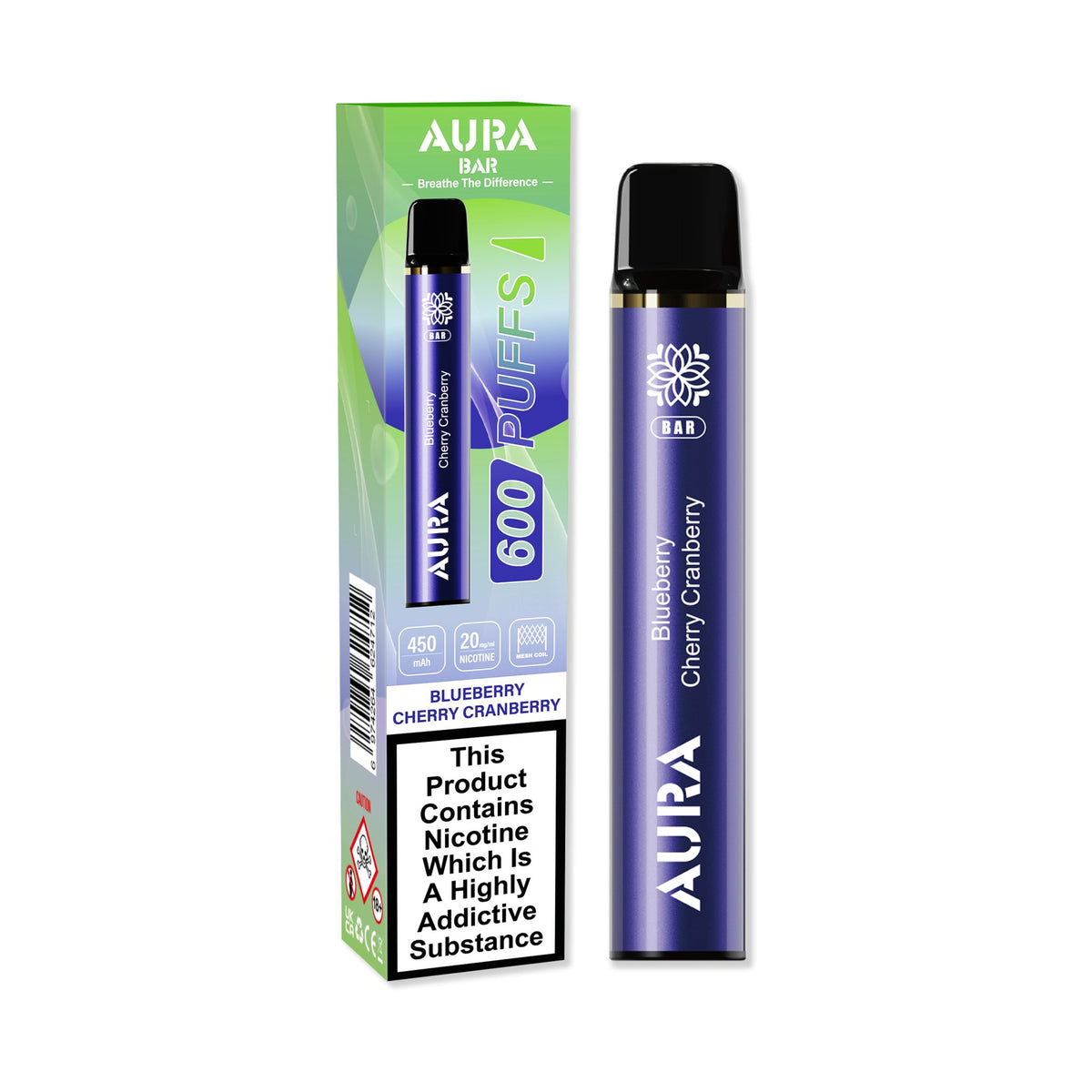 Aura Bar 600 Puffs Disposbale Vape Pod Box of 10 - Best Vape Wholesale