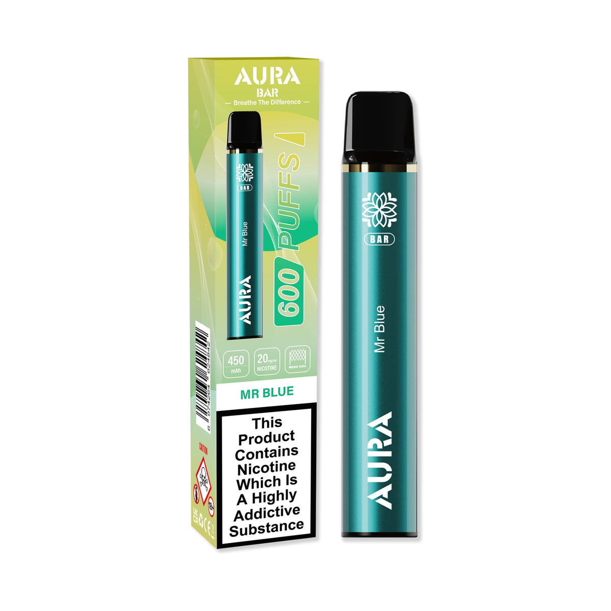 Aura Bar 600 Puffs Disposbale Vape Pod Box of 10 - Best Vape Wholesale