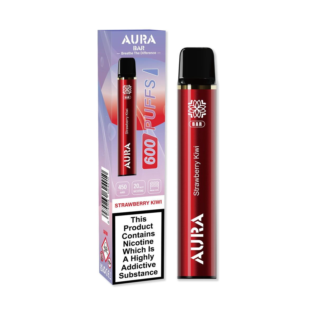 Aura Bar 600 Puffs Disposbale Vape Pod Box of 10 - Best Vape Wholesale