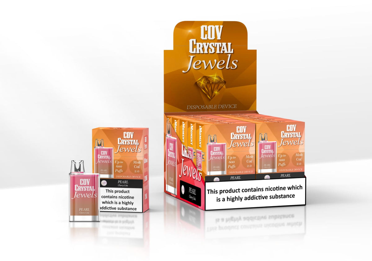 COV Crystal Jewels 600 Puff Disposable Vape Pod-Pack of 10-Cherry Cola-vapeukwholesale