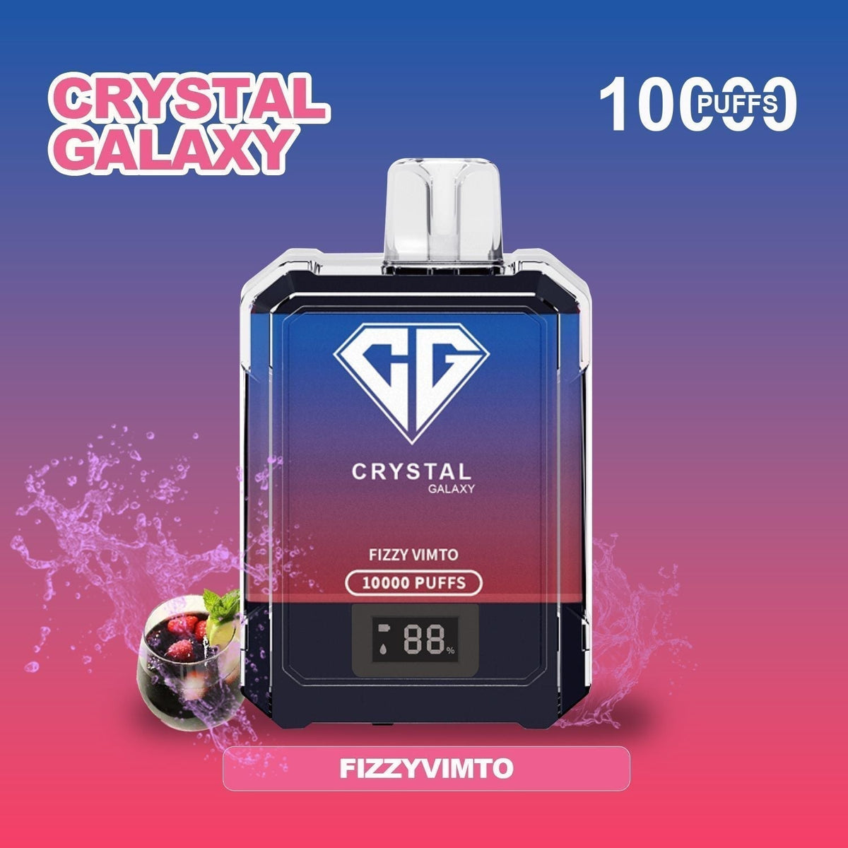 Crystal Galaxy 10000 Puffs Disposable Vape Box of 10 - Best Vape Wholesale