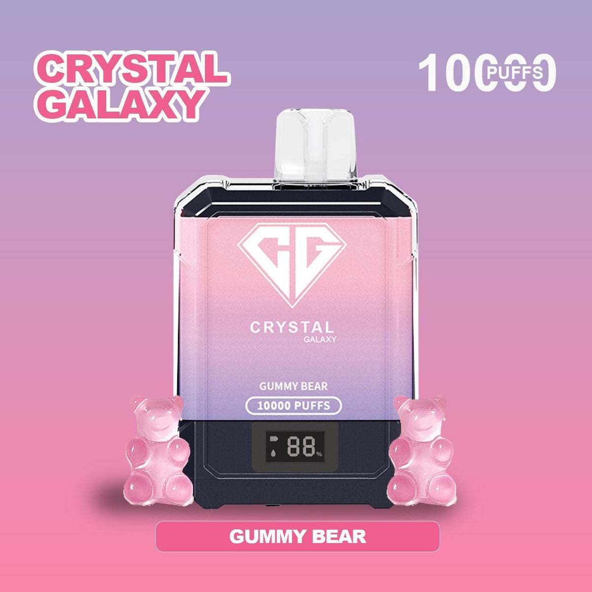 Crystal Galaxy 10000 Puffs Disposable Vape Box of 10 - Best Vape Wholesale