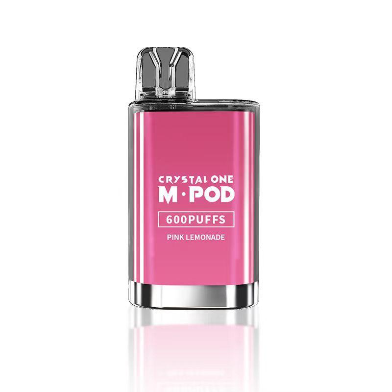 Crystal One M Pod 600 Disposable Vape Pod-Box of 10-Pink Lemonade *New*-vapeukwholesale