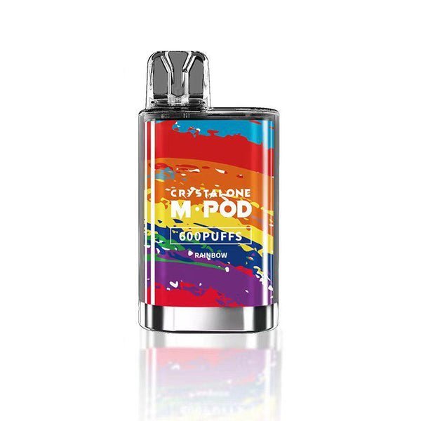 Crystal M Pod 600 Disposable Vape Pod-Box of 10-Rainbow-vapeukwholesale