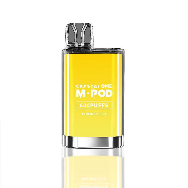 Crystal One M Pod 600 Disposable Vape Pod-Box of 10-Pineapple Ice *New*-vapeukwholesale