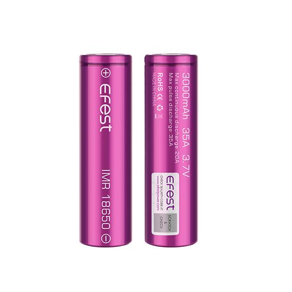 Efeast IMR 18650 3000mAh 35A Batteries- Pack of 2 - Best Vape Wholesale
