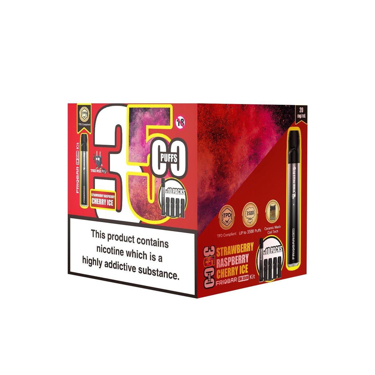 Freemax Friobar 3500 Puffs Pod Sytem Kit - Box of 10 - Best Vape Wholesale