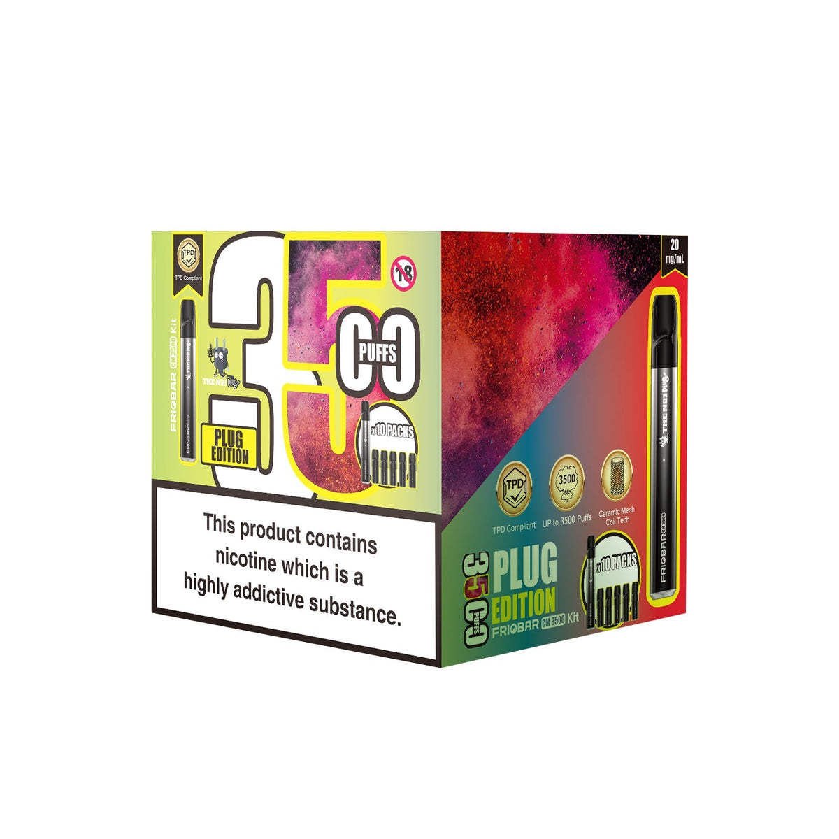 Freemax Friobar 3500 Puffs Pod Sytem Kit - Box of 10 - Best Vape Wholesale