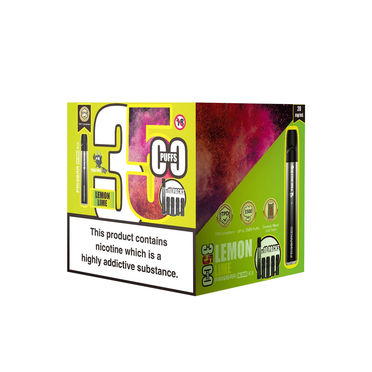 Freemax Friobar 3500 Puffs Pod Sytem Kit - Box of 10 - Best Vape Wholesale