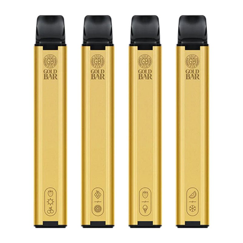 Gold Bar 600 Puffs Disposable Vape Box of 10 - Best Vape Wholesale