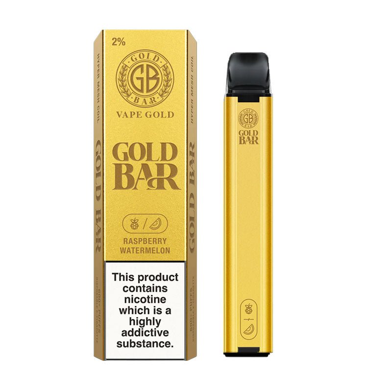 Gold Bar 600 Puffs Disposable Vape Box of 10 - Best Vape Wholesale