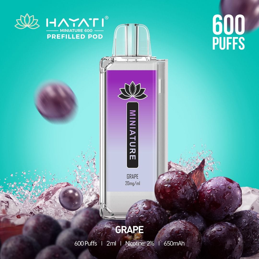 Hayati Miniature 600 Prefilled Replacement Pods - Box of 10 - Best Vape Wholesale