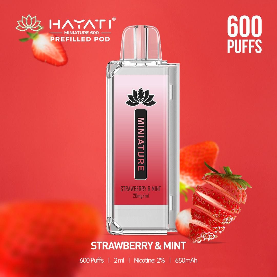 Hayati Miniature 600 Prefilled Replacement Pods - Box of 10 - Best Vape Wholesale