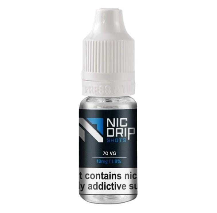 NIC DRIP - 70VG - 18MG - NICOTINE SHOT - Best Vape Wholesale